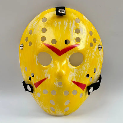 Horror Hockey Style Mask Scary Full Face Costume Mask for Adults Halloween Costume and - View 13