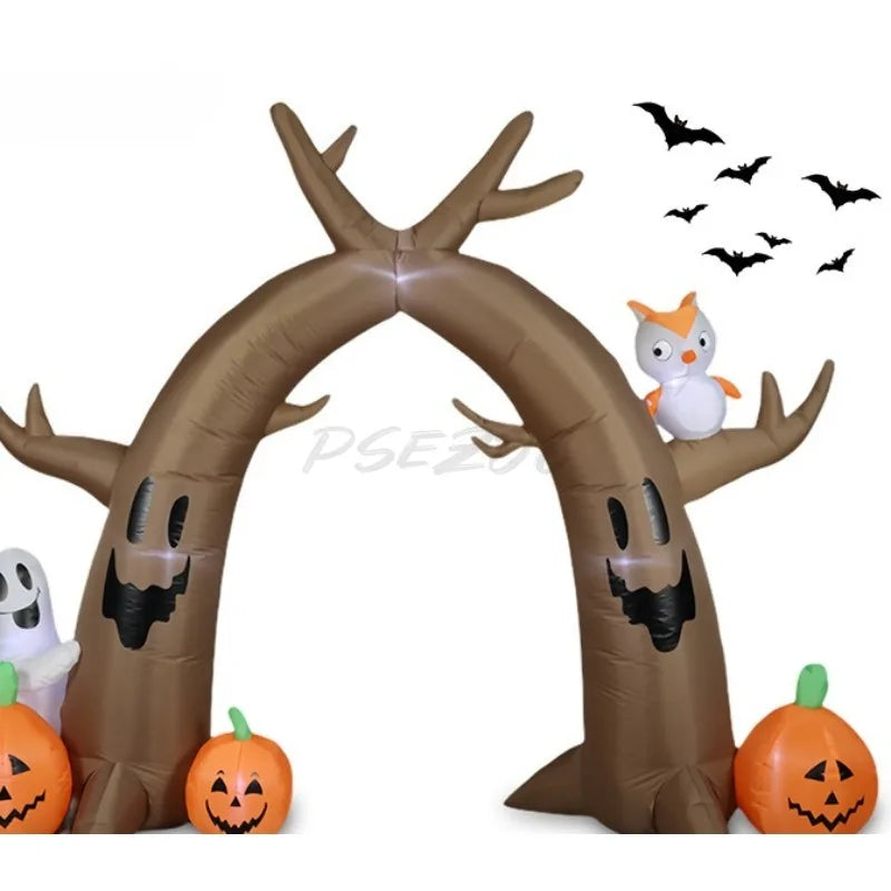 2.4m Halloween Ghost Owl Withered Tree Pumpkin Arch Courtyard LED Luminous - product image 3