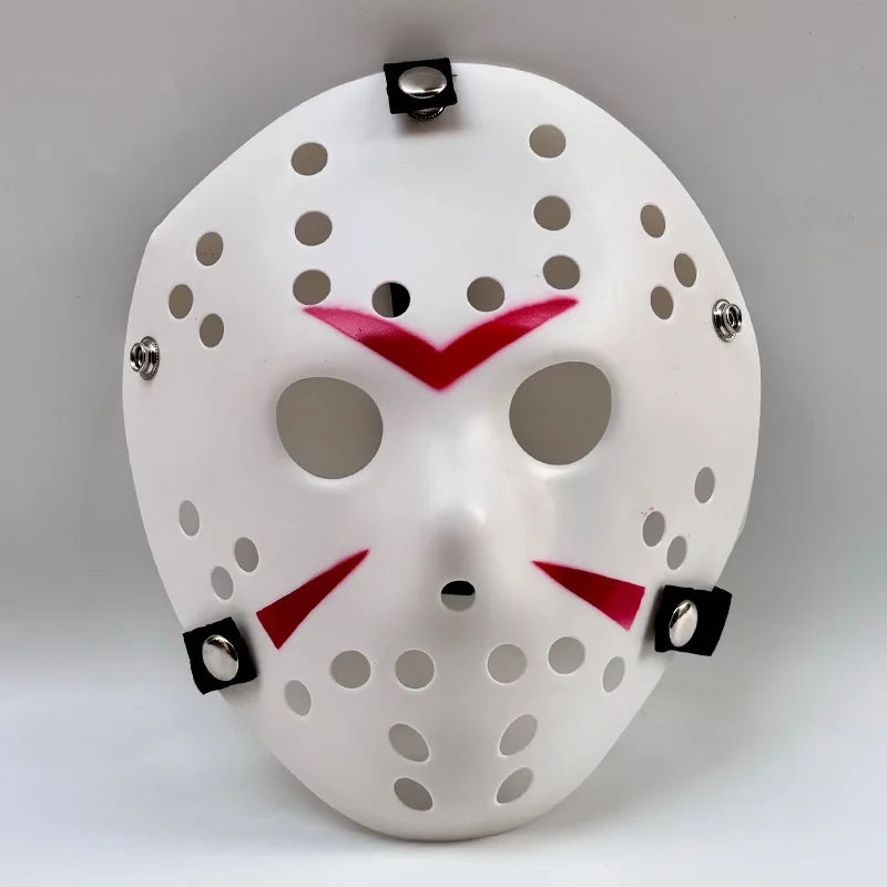 Horror Hockey Style Mask Scary Full Face Costume Mask for Adults Halloween Costume and - View 10