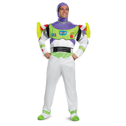 Anime Buzz Lightyear Cosplay Set, Combinaison Fantaisie Homme et Femme, Halloween, Performance sur Scène, Gel, Adulte