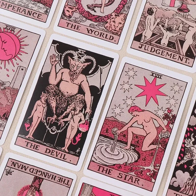 Pink Classic Tarot Deck for Beginners