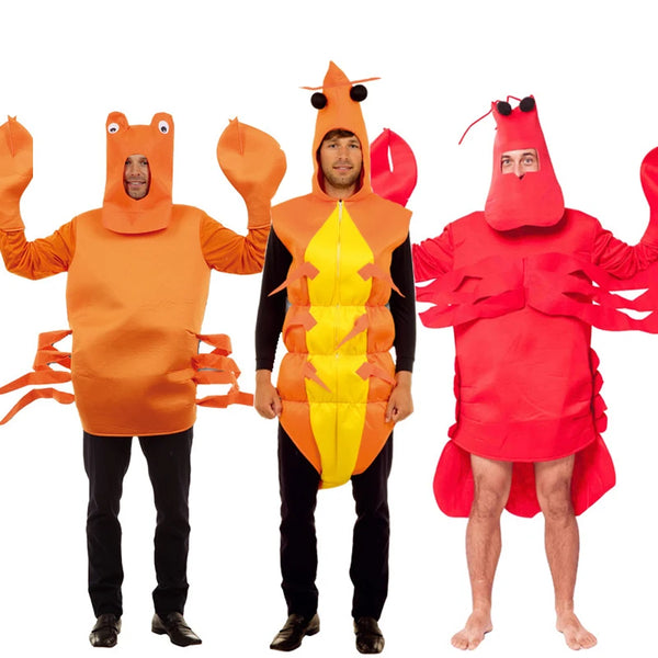 Shrimp, Crab & Lobster Costumes for Adults | Funny Seafood Outfits