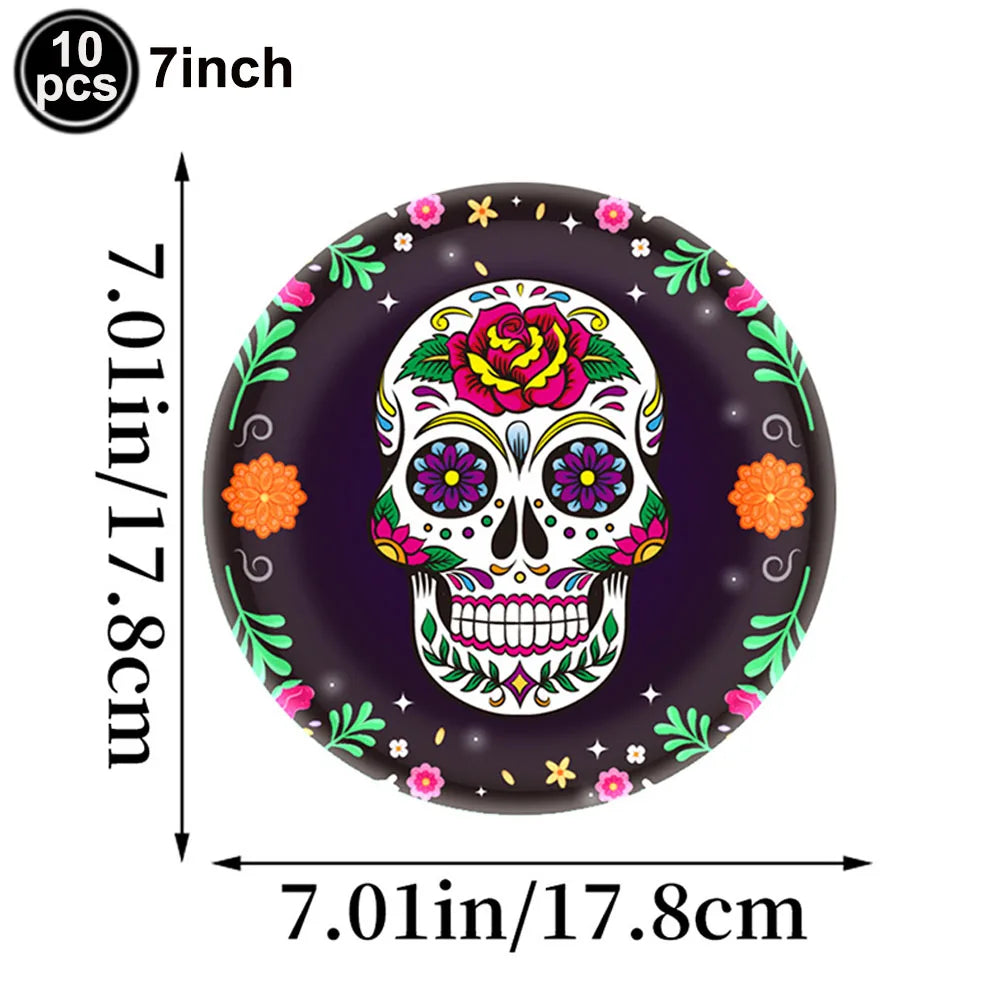 Day of the Dead Skull Party Tableware Set - product image 14