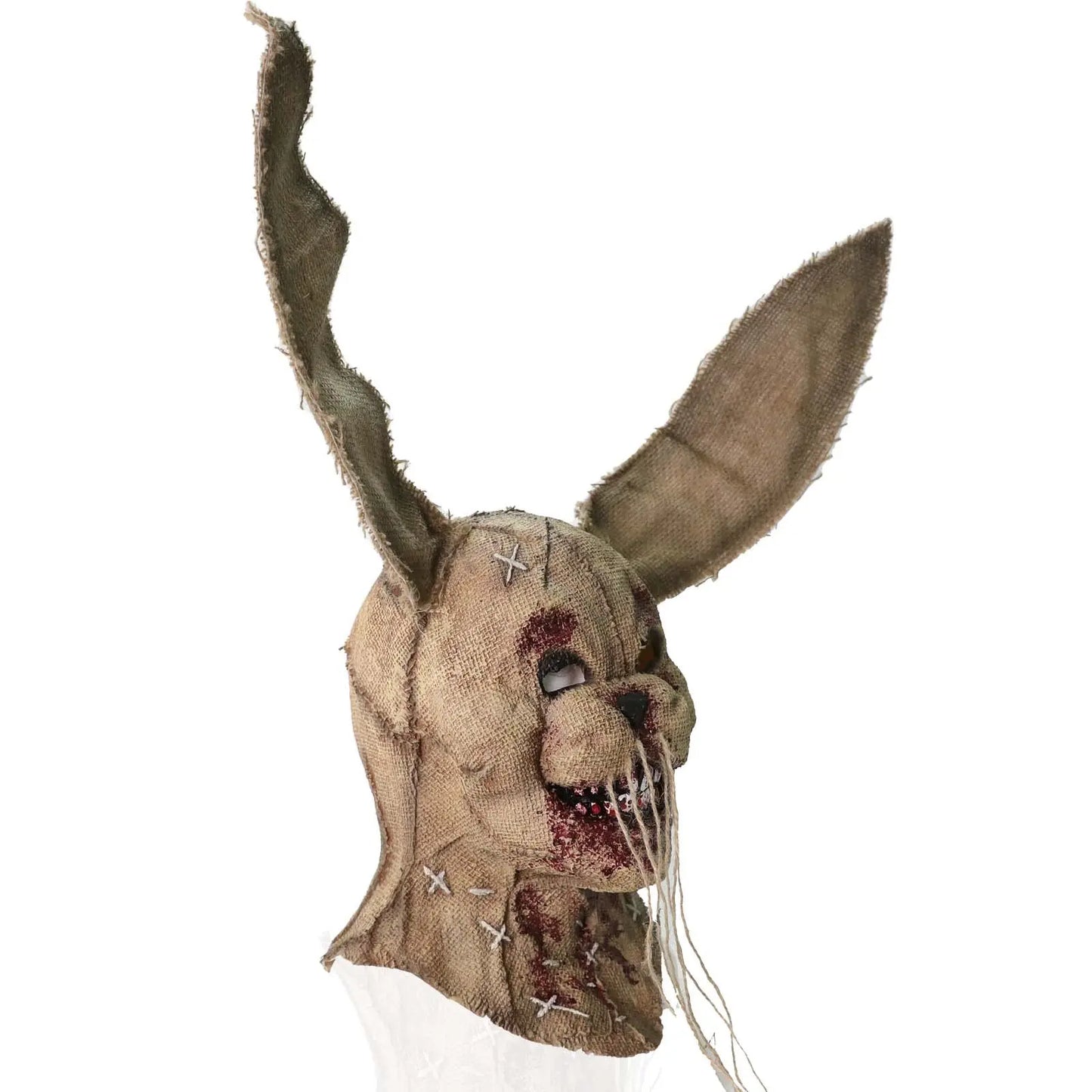 Scary Bunny Mask Bloody Rabbit Mask Halloween Horror Burlap Sack Head Mask Creepy Killer Cosplay Costume Props for Adults