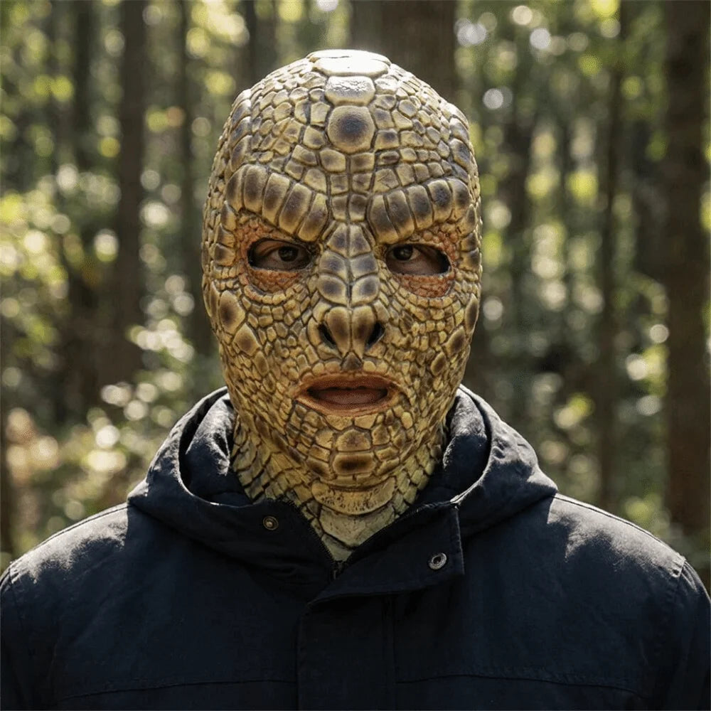 Realistic Snake Monster Soft Skin Headgear Latex Halloween Mask - product image 3