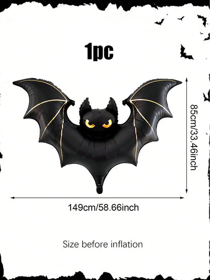 Halloween large scary bat balloon Halloween party birthday decoration bat theme can be hung bat decoration - product image 7
