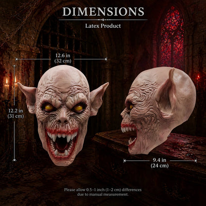 Halloween Mask Vampire Demon Monster Latex Full Head Adult Costume Prop Haunted House - View 4