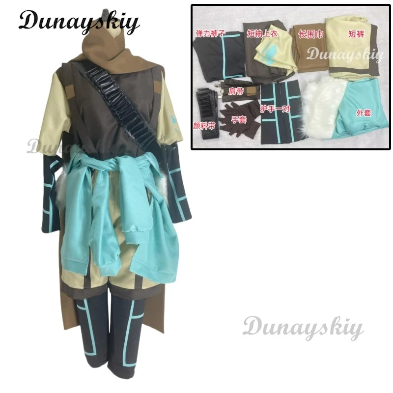 Men's Ink Cos Sans Costume Cosplay Outfit with Top Pants and Hat Halloween Disguise Male - P1 / S
