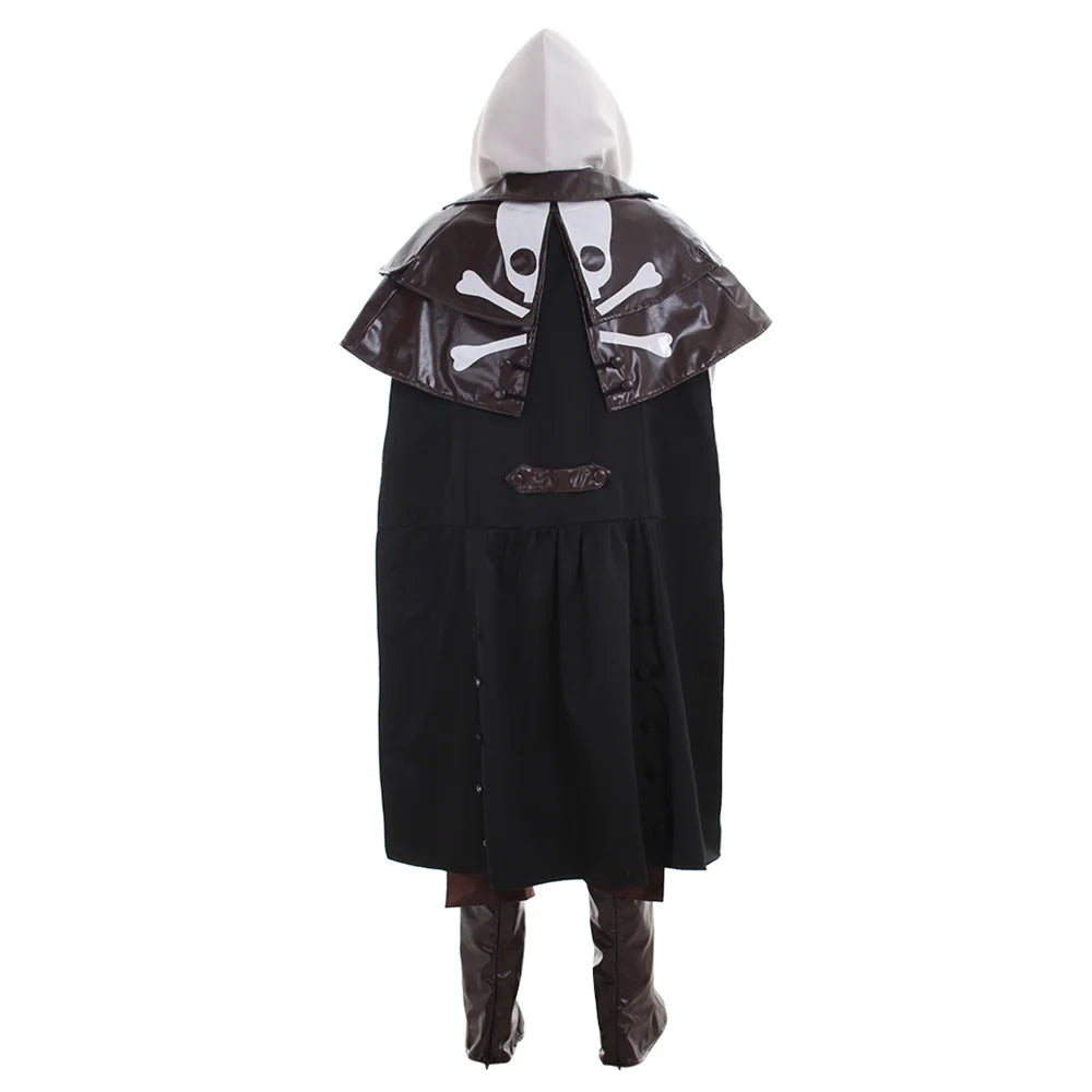Edward Kenway Costume Men Battle Uniform Suits Full Set Halloween Outfits - S
