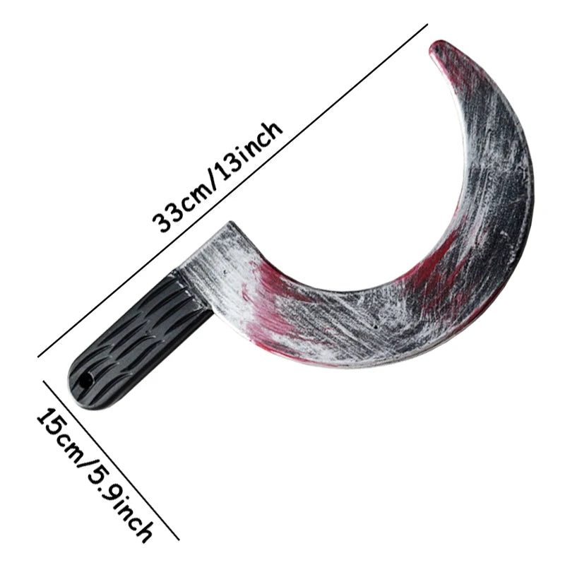 1Pc Simulation Terror Bloody Plastics Prop Knife Halloween Celebration Haunted House Decoration Party Supplies - product image 8