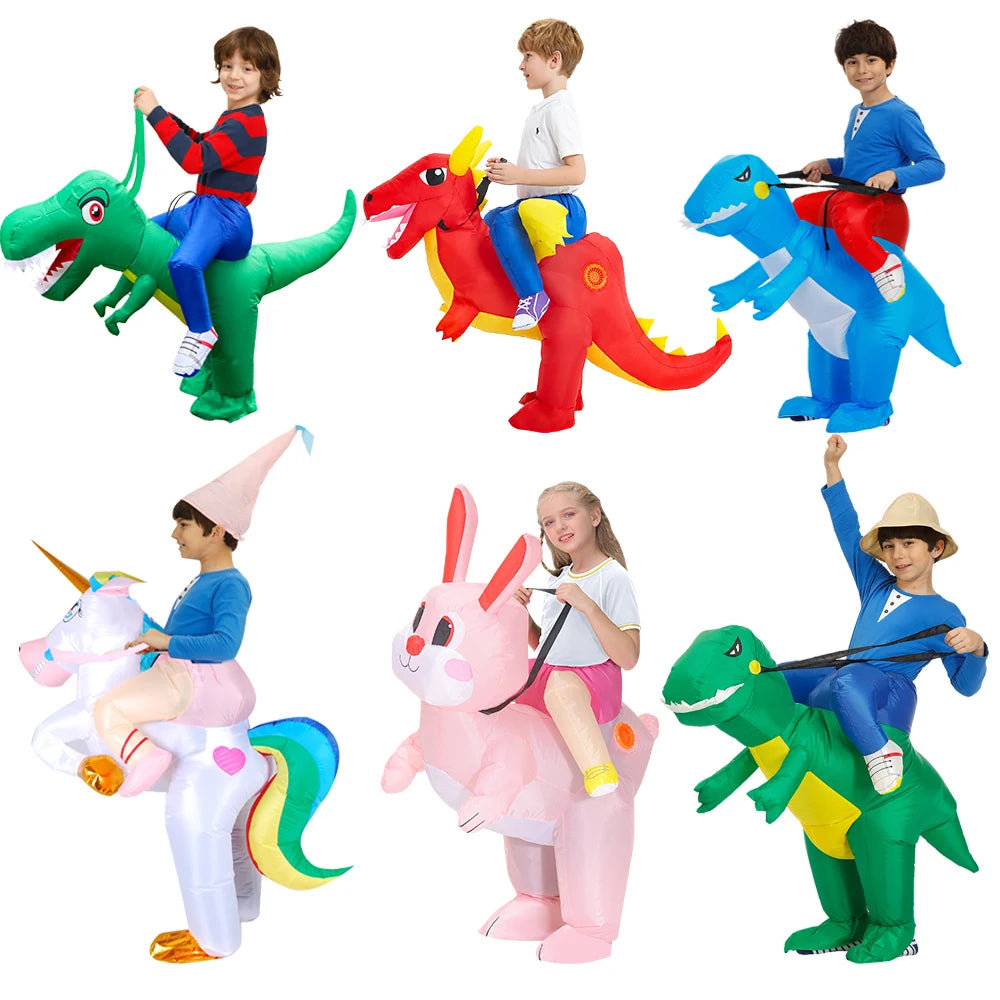 Kids Child Dinosaur Unicorn Inflatable Costume Cute Funny Clothing For Boys Girls Halloween Christmas - product image 1