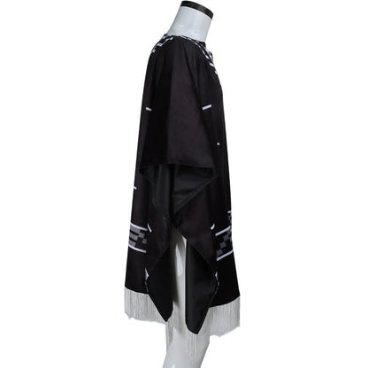 Men's Cowboy Movie Clint Eastwood Poncho Serape Aztec Pattern Costume - alternate view 4