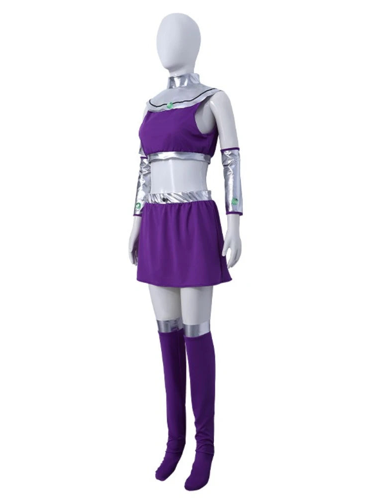Women's Purple Superhero-Inspired Halloween Costume