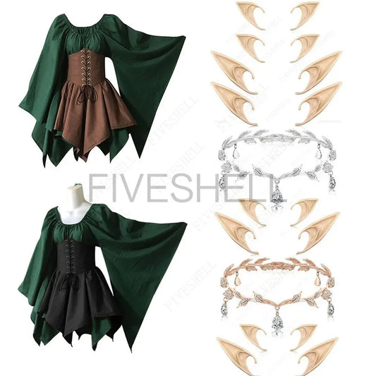 Women's Palace Victoria Medieval Vintage Fairy Elf Princess Bandage Costume