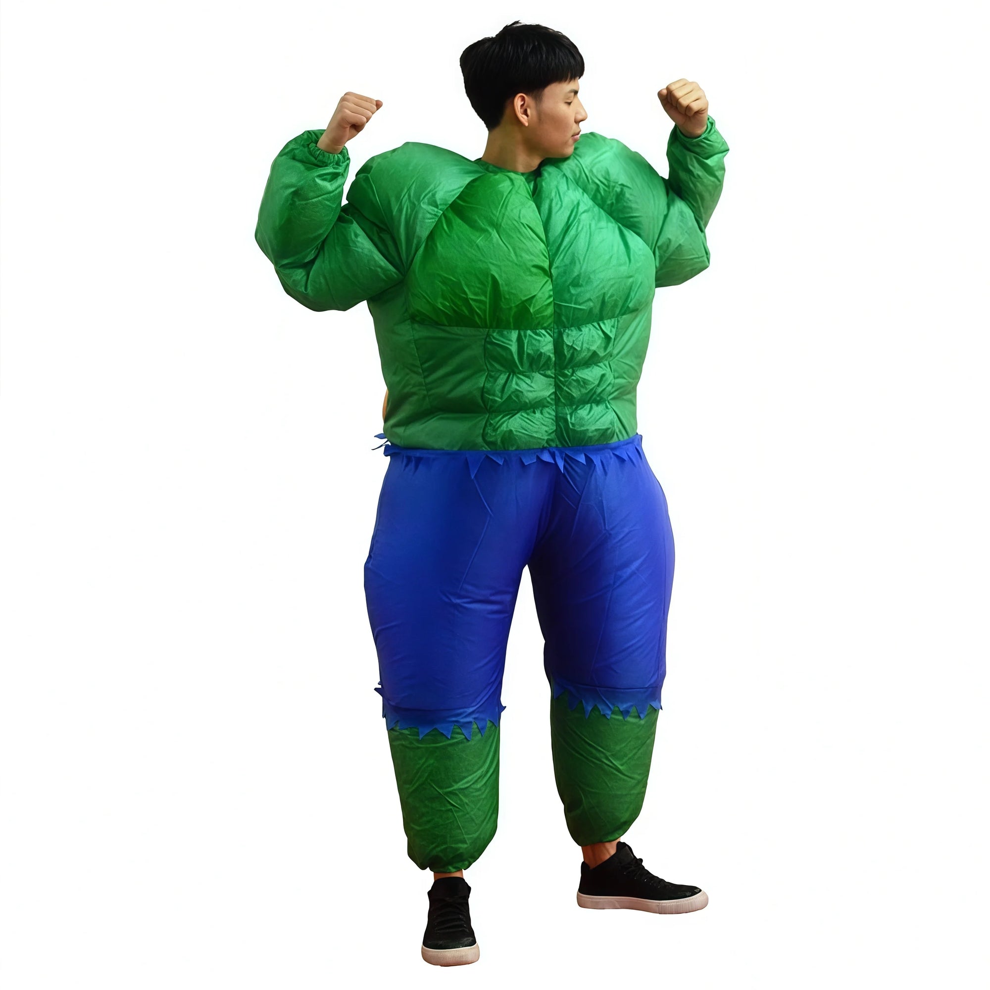 Inflatable Captain Hulk Super hero Cosplay Jumpsuit Costume Halloween for Man Party - product image 3