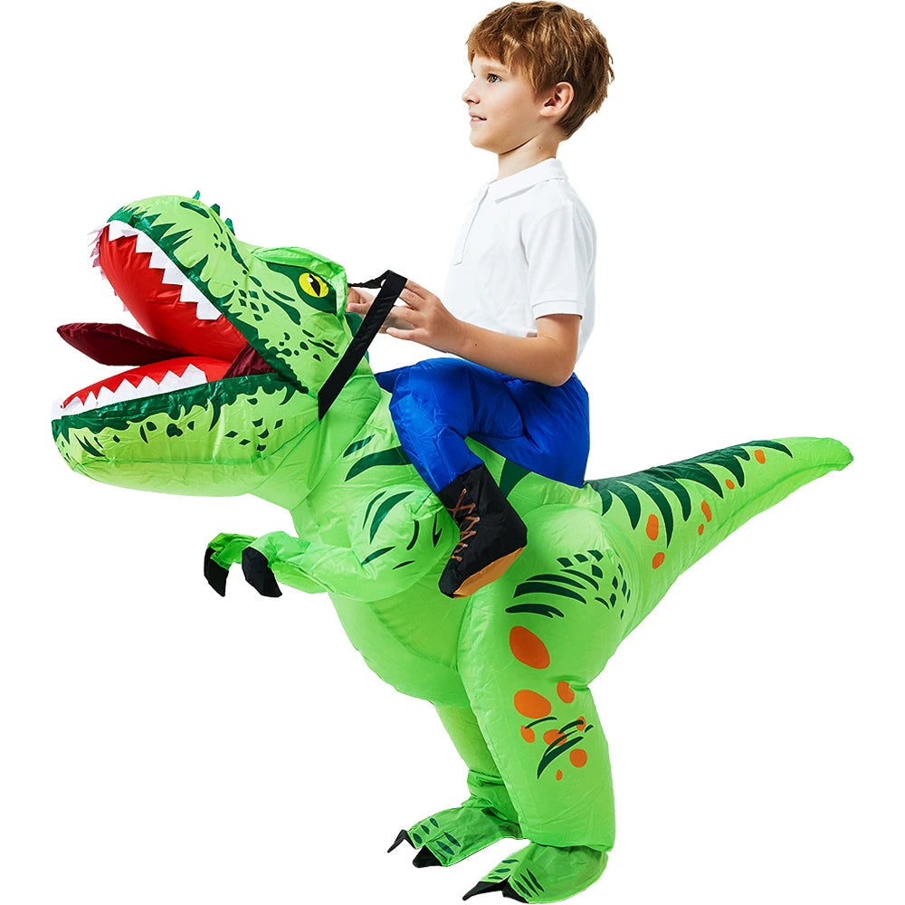 Child Kids Mascot Dinosaur Inflatable Costumes Unicorn Rooster Anime Dress Suits