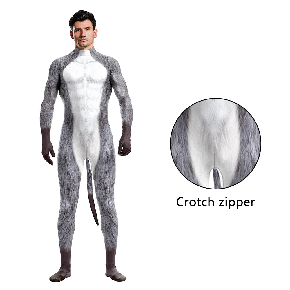 NADANBAO Adult Animal Costume – Dalmatian & Cow Print Catsuit Designs
