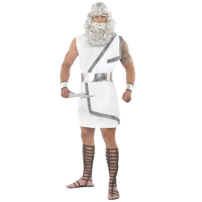 Halloween Ancient Greek Mythology Olympus Zeus Hera Costume Toga God Goddess Outfit - View 5