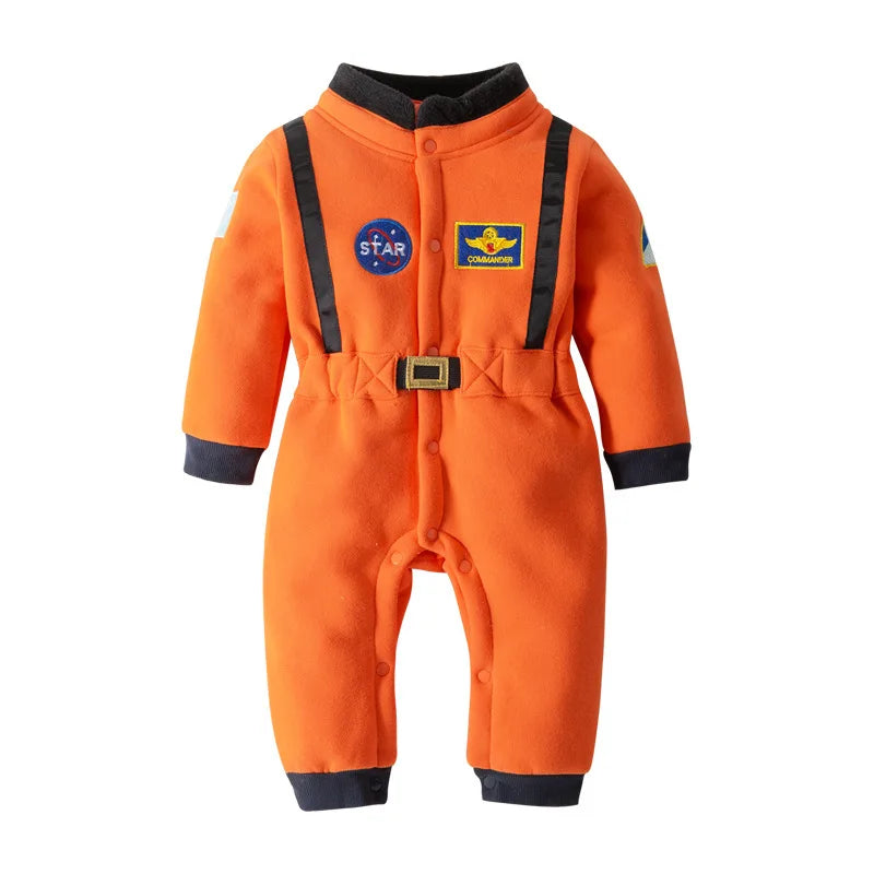 Halloween Costume Cute Astronaut Spacesuit Rompers Toddler Infant Newborn Jumpsuit for - Orange ST Space Suit / 110(3-4 years