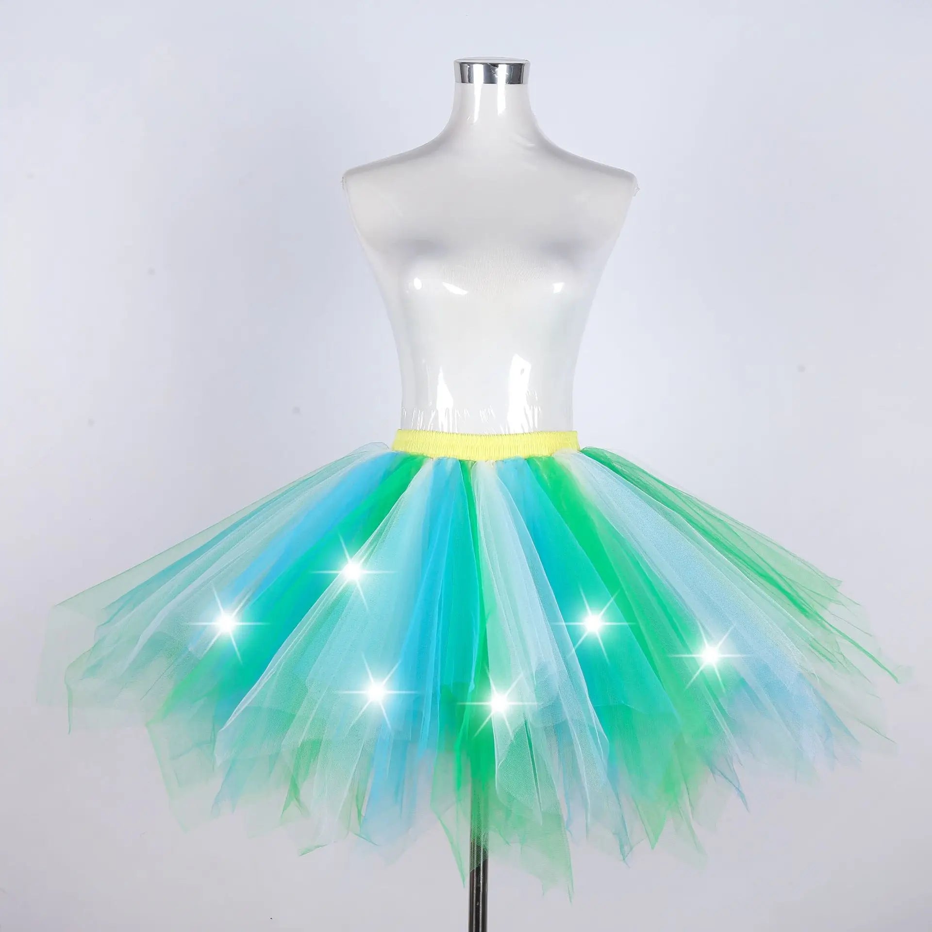 LED Light-Up Tutu Skirt & Fairy Headband Options – Neon Party Costume