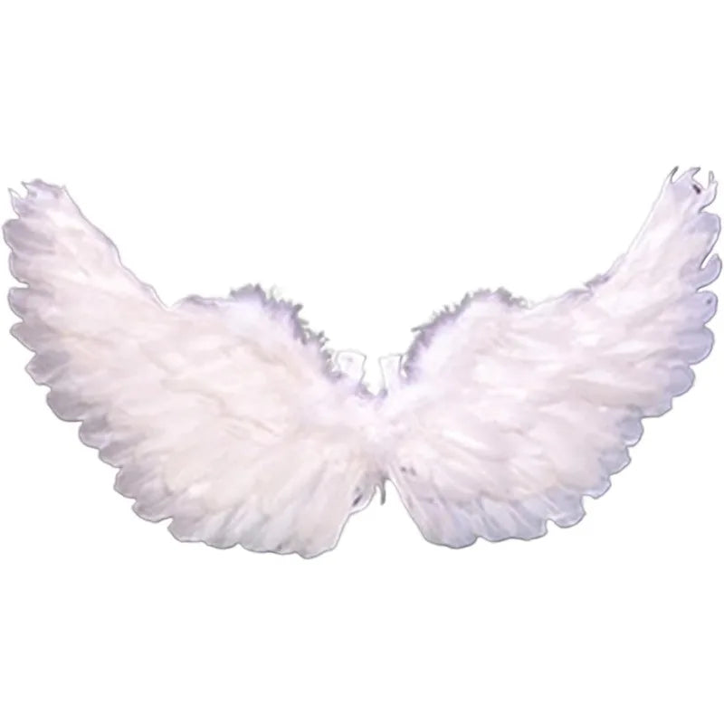 Creative Angel Feather Wings with Elastic Straps Bright Color Lightweight Wings