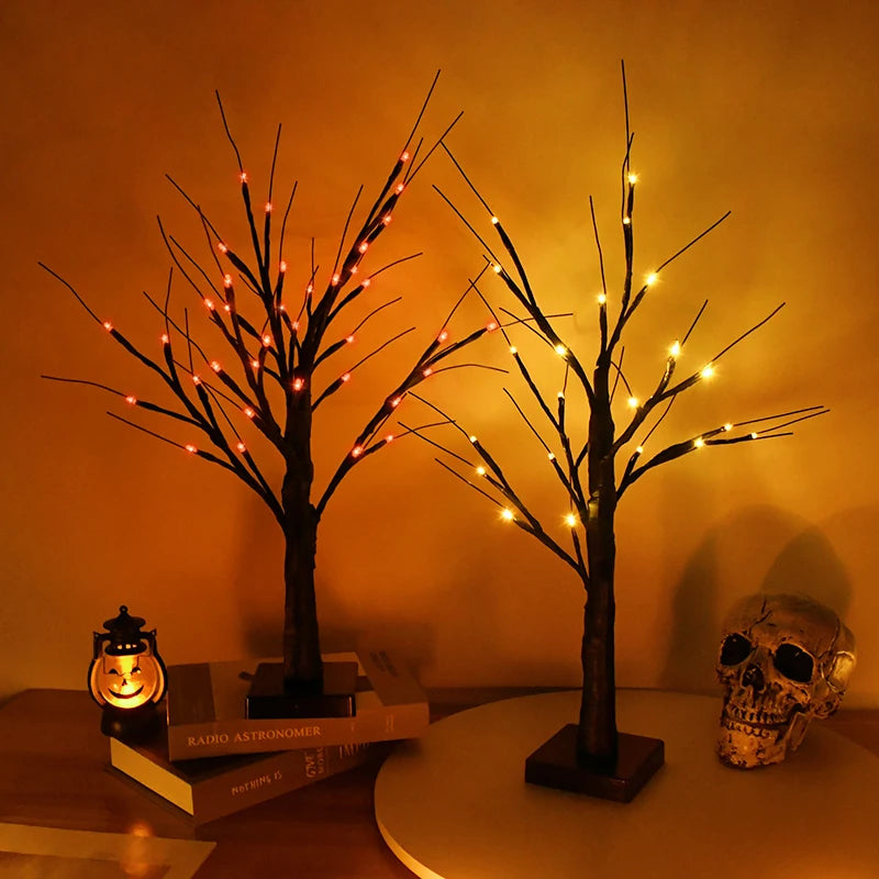 Halloween Decor LED Birch Tree Light Halloween Party Hanging Ornaments Tree - product image 5