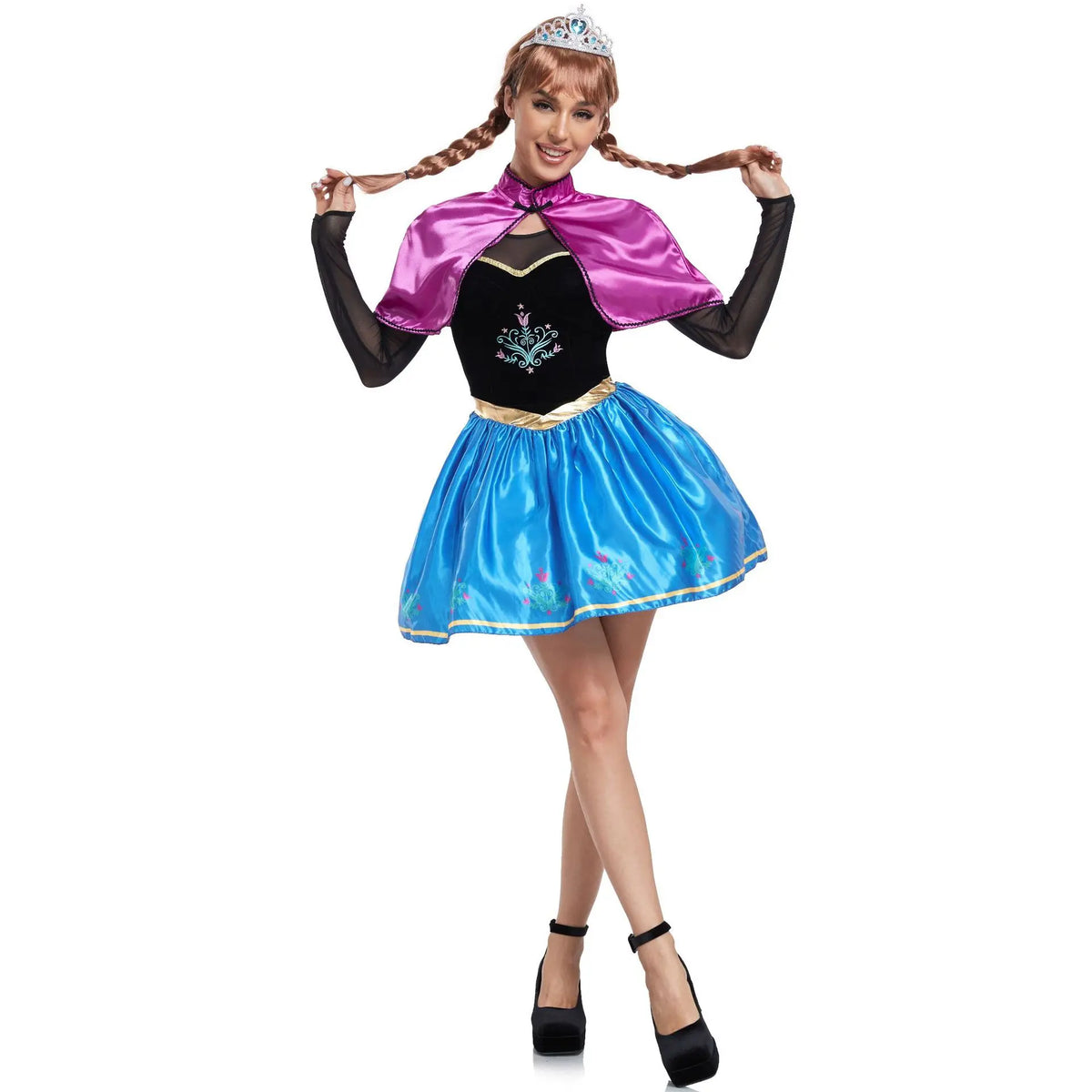 Princess Peach-Inspired Costume for Women | Pink Video Game Dress