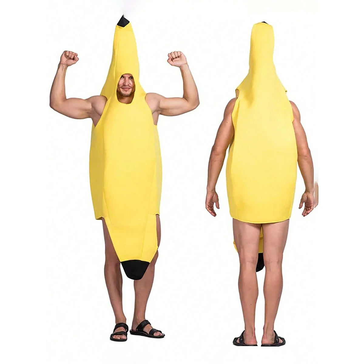Banana Costume Unique Design Halloween Costume Yellow Banana Suit - YELLOW