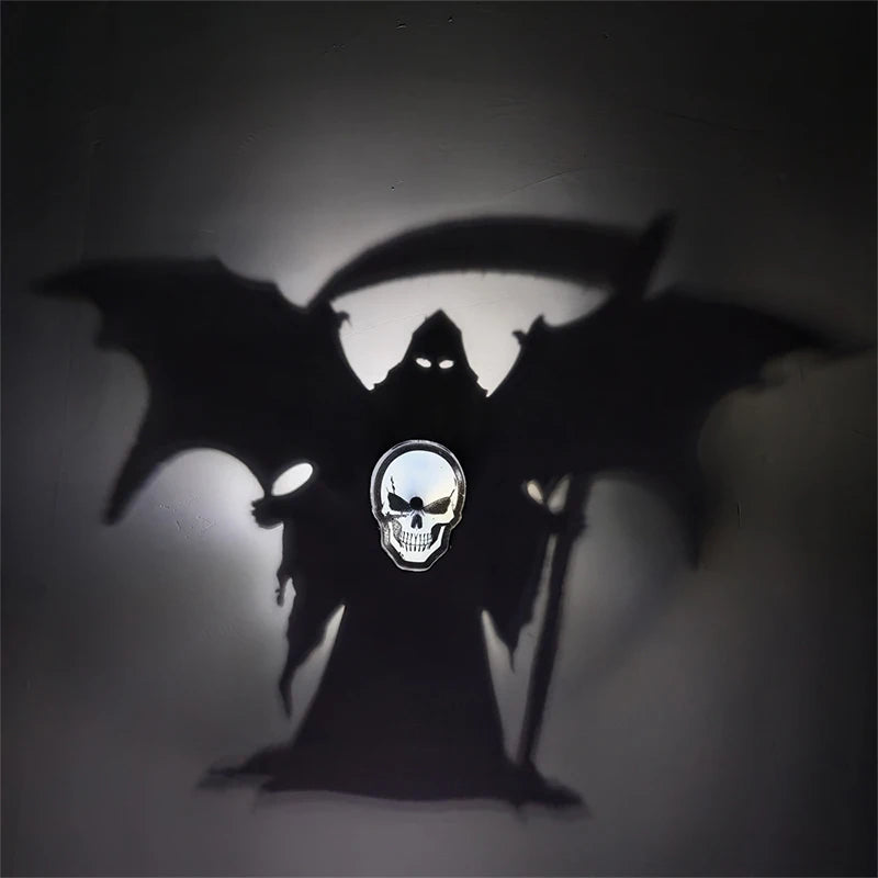 Halloween Christmas Projection Lamp Pumpkin Bat Pattern Wall Night Light Ambient Festive Decor Light Holiday