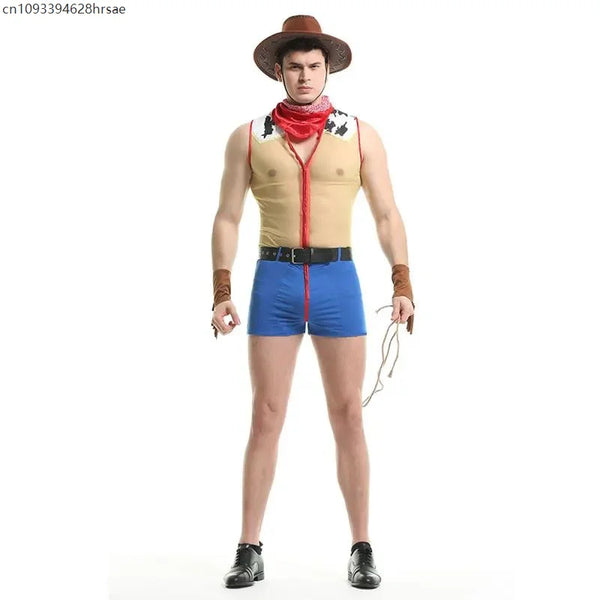 Men's Cowboy Porno Sexy Western Western Cowboy Toy Costume