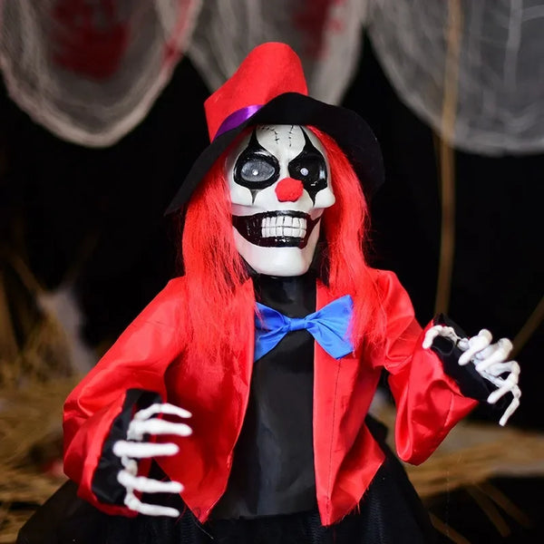 Decoration Glow in the Dark Clown Ghost Hanging Prop for Haunted