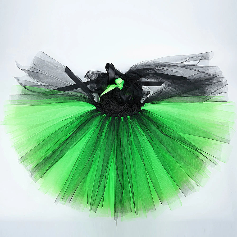 Green Black Witch Green Witch Queen Costumes for Girls Halloween Fancy - product image 5