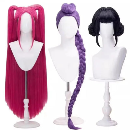 Black Golden Rumi Zoey Mira Costume Wig Women Suit Halloween Party Role Playing Outfit - product image 5