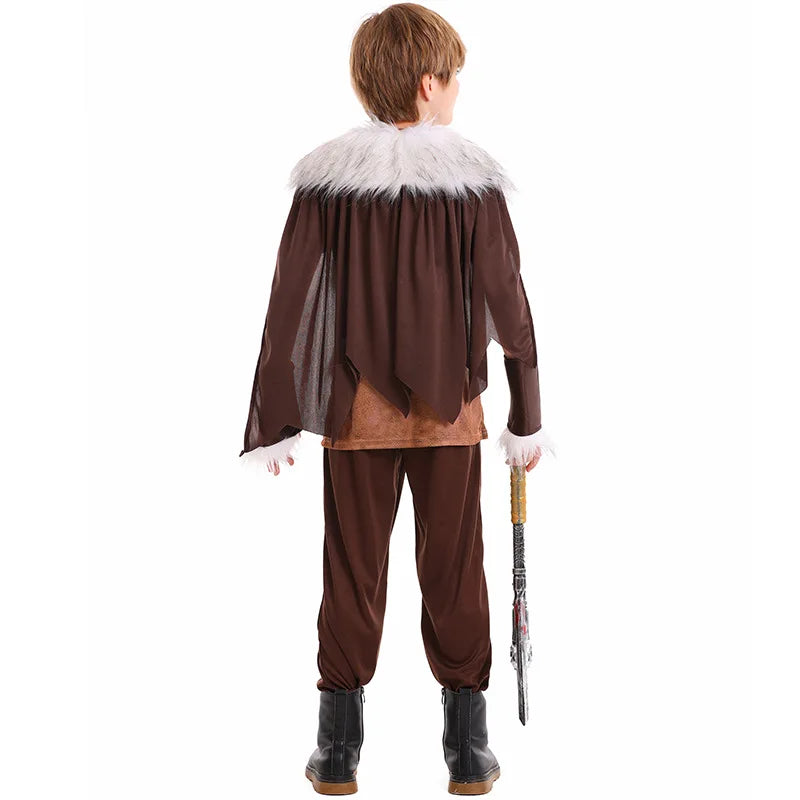 I Halloween Children's Boys' Costumes Viking Cosplay Stage Party Costumes Viking Warrior Boys' Gothic - product image 2