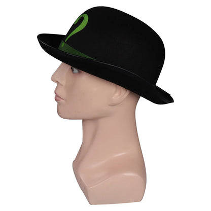 Riddler Hat Costume Accessories Movie Super Villain Disguise Headgear Adult Boys Cap - View 4