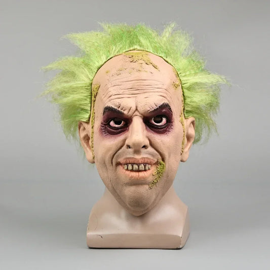 The Beetle Clown Masks Half Face Costume Mask Latex Halloween Horror Mask Headgear Helmet - mask