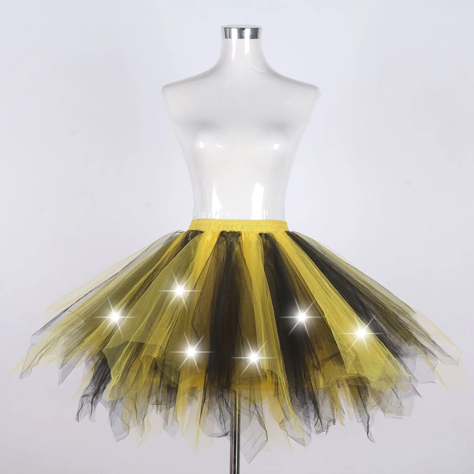 LED Light-Up Tutu Skirt & Fairy Headband Options – Neon Party Costume