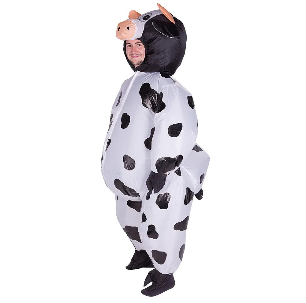 Cartoon Animal Inflatable Cow Inflatable Costume Adult Men Women Blowup Fancy Party Dress Halloween Suit - product image 3
