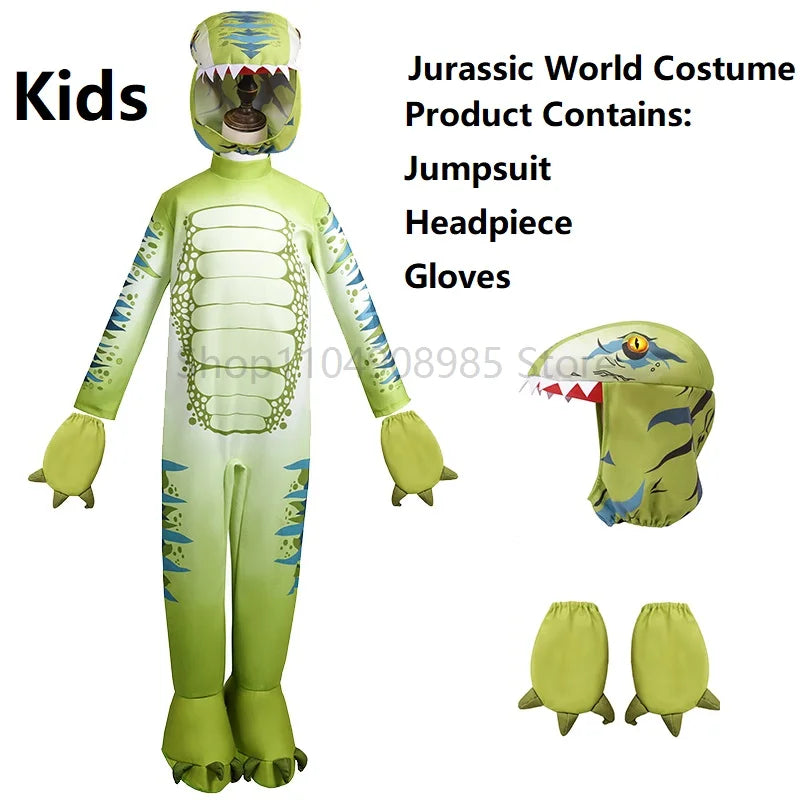 Children Dinosaur Costume Pink Girls the T-Rex Dinosaur Dilophosaurus Boys Halloween Carnival Party Costume - product image 9