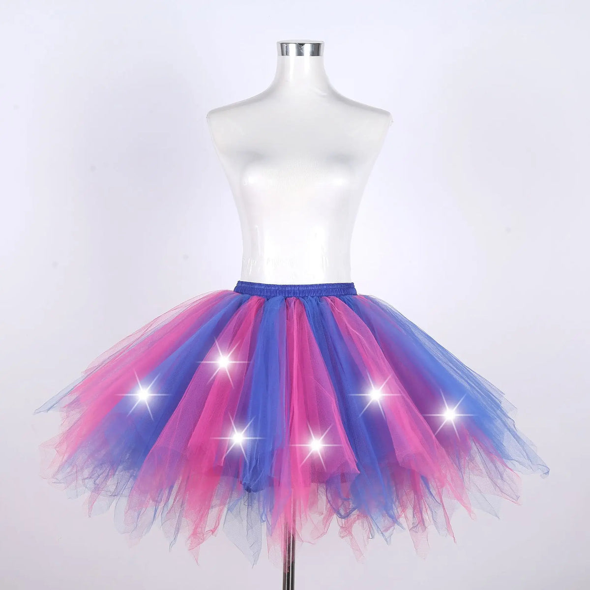LED Light-Up Tutu Skirt & Fairy Headband Options – Neon Party Costume