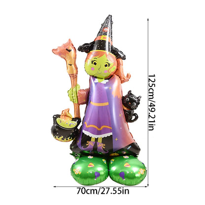 Halloween Pumpkin Balloon Horror Ghost Tree Witch Coffin Aluminum Foil Balloon Halloween Themed Party - product image 12