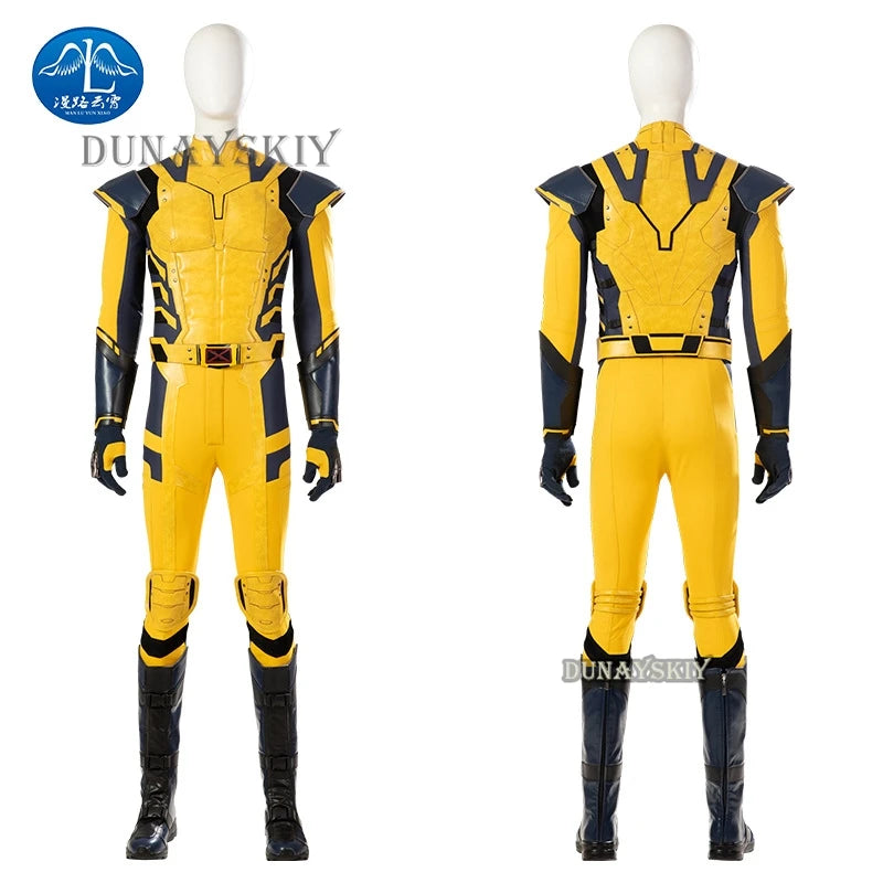 New Deaddpool Wolverine Cosplay Costume Superhero Cosplay Zentai Full Set With Bosysuit Shoes Handmade - product image 2