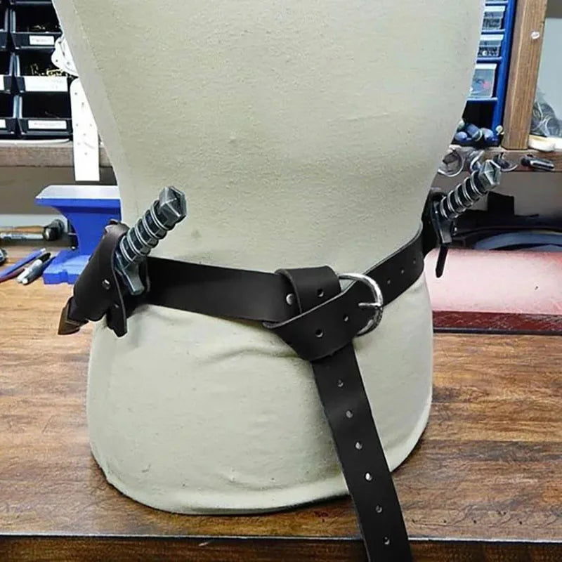 Medieval Steampunk Costume Belt Holster or Latex Dagger Prop