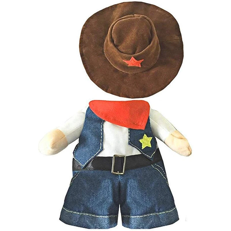 Pet Cowboy Funny Dog Cat Small Dogs Accessories Costume - alternate view 4