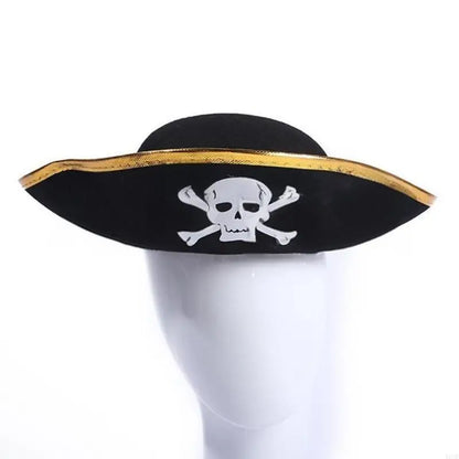 Pirate Captain Hat for Women Men Unisex Halloween Costume Pirate Hat Party Hat Y08E - product image 4