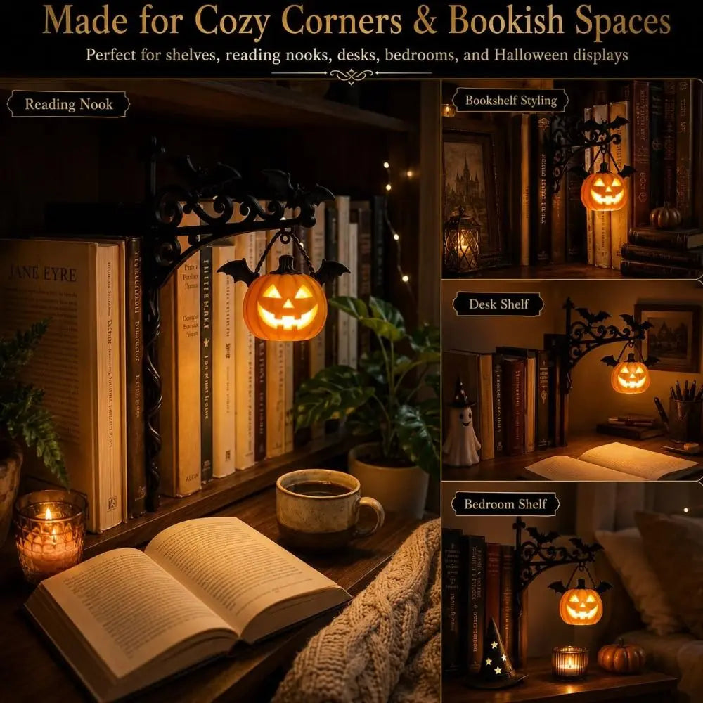 Cozy Ghost Shape Halloween Library Shelf Lanterns Cut Figurine Miniature - product image 5