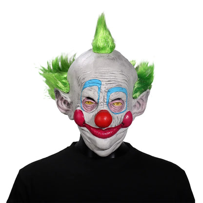 Killer Klowns From Outer Space Clown Mask Costume Demon Killer Joker Latex Helmet - red hair clown