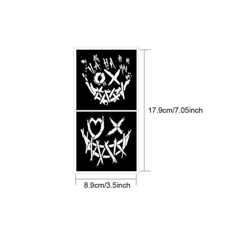 Clown Tattoo Template DIY Body Painting Template Family Tattoos and Costume and - View 3