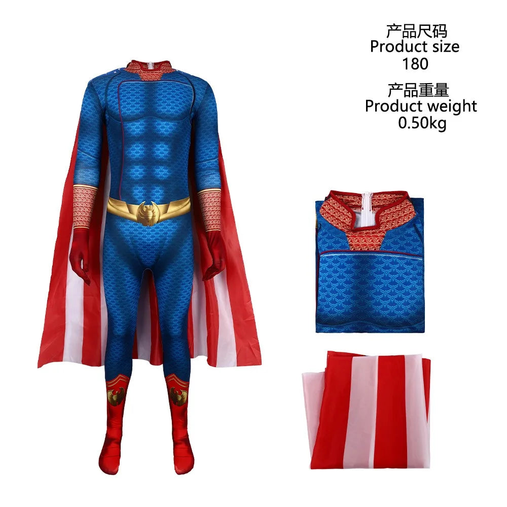 The Boys Cospaly the Homelander Costume Women Men Halloween Costume Antony Starr Superhero - Homelander Costume 2 / Adult 190