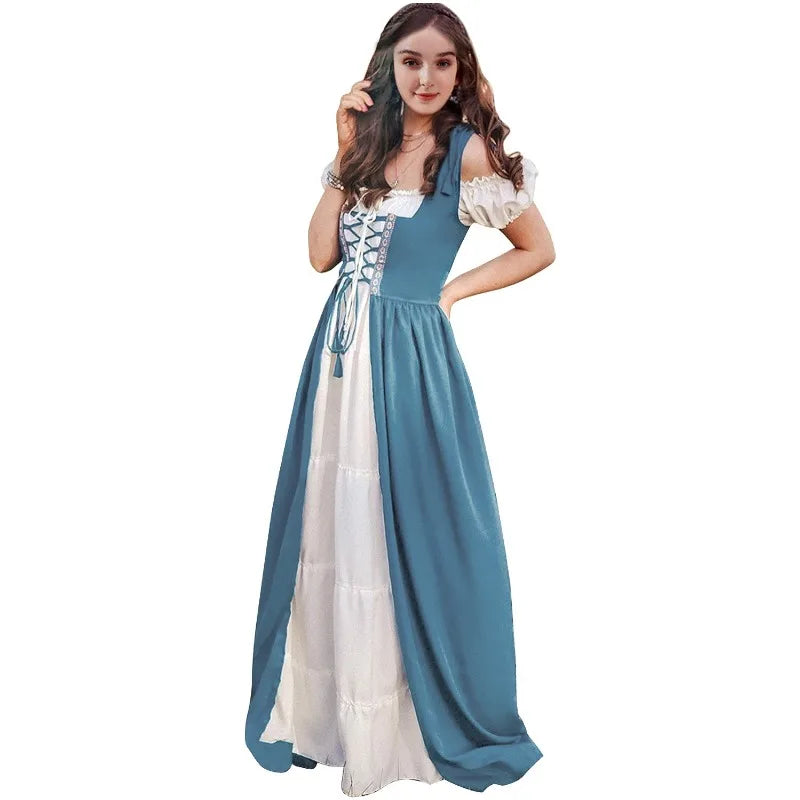 Medieval Renaissance Drama Dance Costume Halloween Girdle Cos Dress Halloween Costumes for Women Dress Love - product image 9
